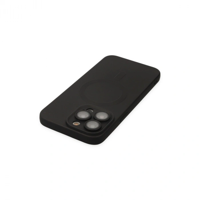 İphone 13 Pro Kılıf Moshi Lens Magneticsafe Silikon - Siyah