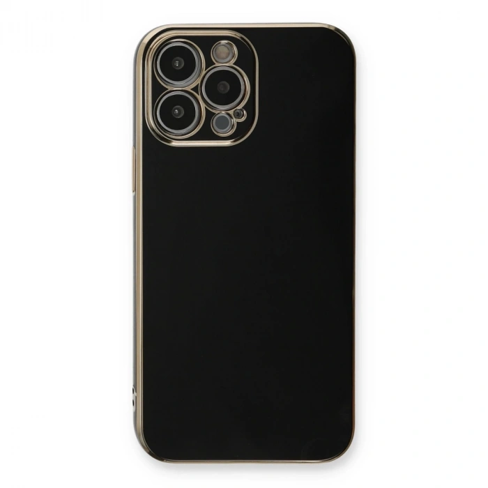 İphone 13 Pro Kılıf Volet Silikon - Siyah