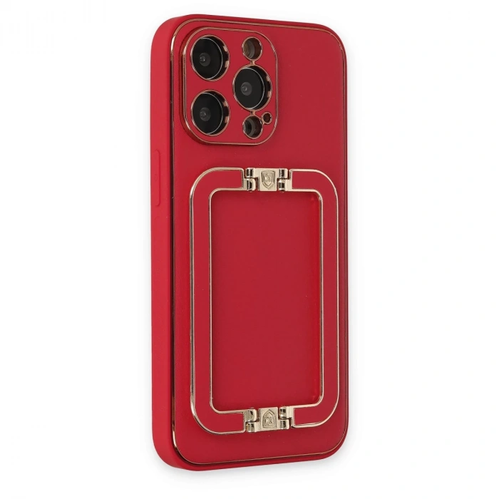 İphone 13 Pro Max Kılıf Coco Elit Kapak - Kırmızı