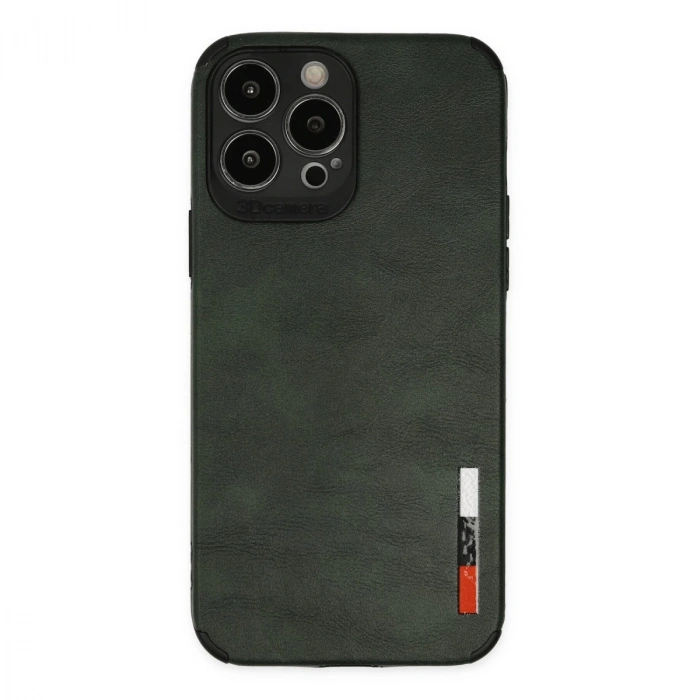 İphone 13 Pro Max Kılıf Loop Deri Silikon - Yeşil