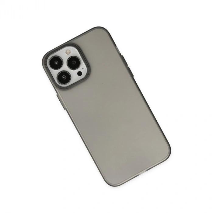 İphone 13 Pro Max Kılıf Modos Metal Kapak - Siyah