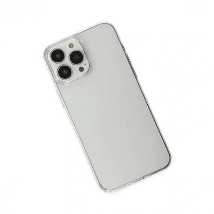 İphone 13 Pro Max Kılıf Pc Sert Şeffaf Kapak - Şeffaf