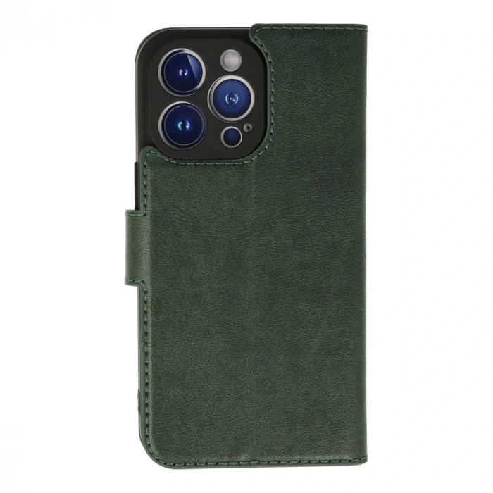 İphone 13 Pro Max Kılıf Trend S Plus Kapaklı Kılıf - Yeşil