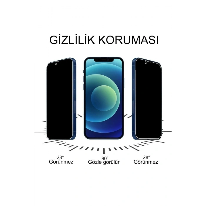 Iphone 13 Pro Uyumlu Hayalet Ekran Gizli Tam Kaplayan Kırılmaz Cam Seramik Ekran Koruyucu Film (599)