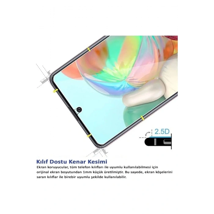 Iphone 13 Pro Uyumlu Premium Ekran Koruyucu 9H Sert Temperli Kırılmaz Cam Koruma Şeffaf (599)