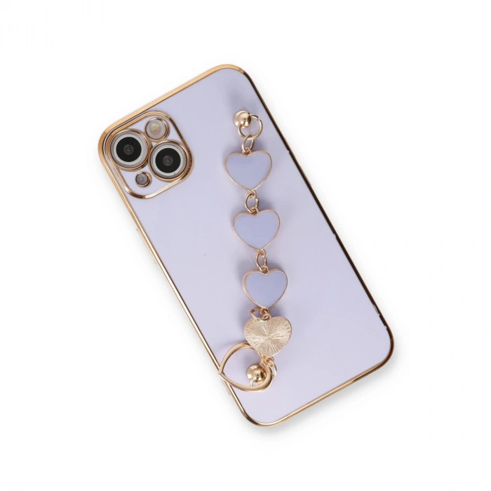 İphone 14 Kılıf Esila Silikon - Lila