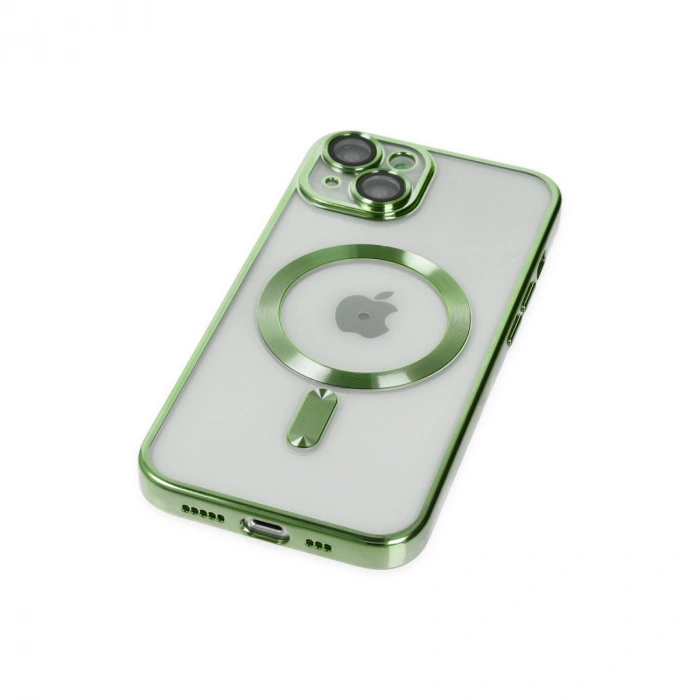 İphone 14 Kılıf Kross Magneticsafe Kapak - Koyu Yeşil