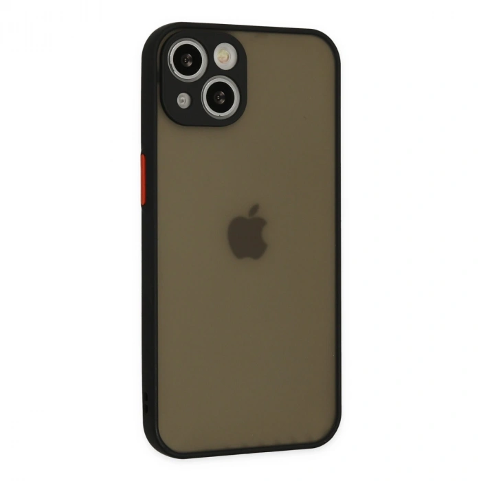 İphone 14 Kılıf Montreal Silikon Kapak - Siyah