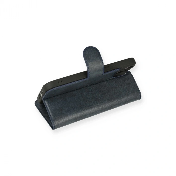 İphone 14 Kılıf Trend S Plus Kapaklı Kılıf - Lacivert