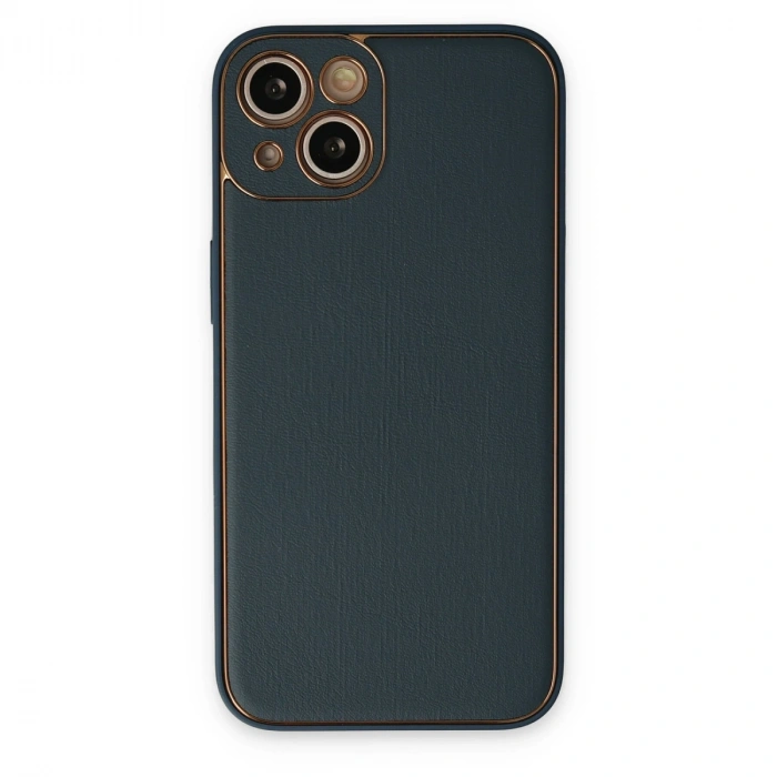 İphone 14 Plus Kılıf Coco Deri Silikon Kapak - Yeşil