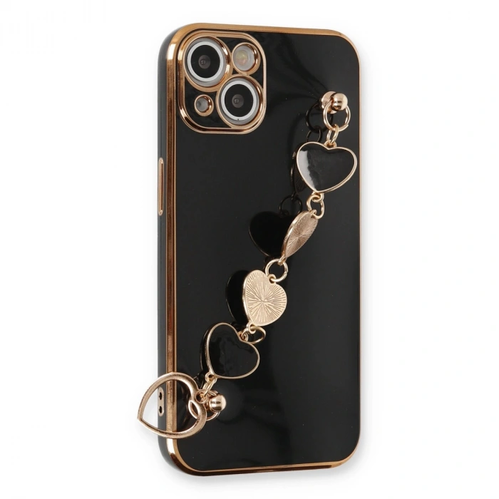 İphone 14 Plus Kılıf Esila Silikon - Siyah