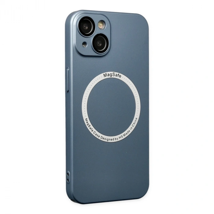 İphone 14 Plus Kılıf Jack Magneticsafe Lens Silikon - Sierra Blue