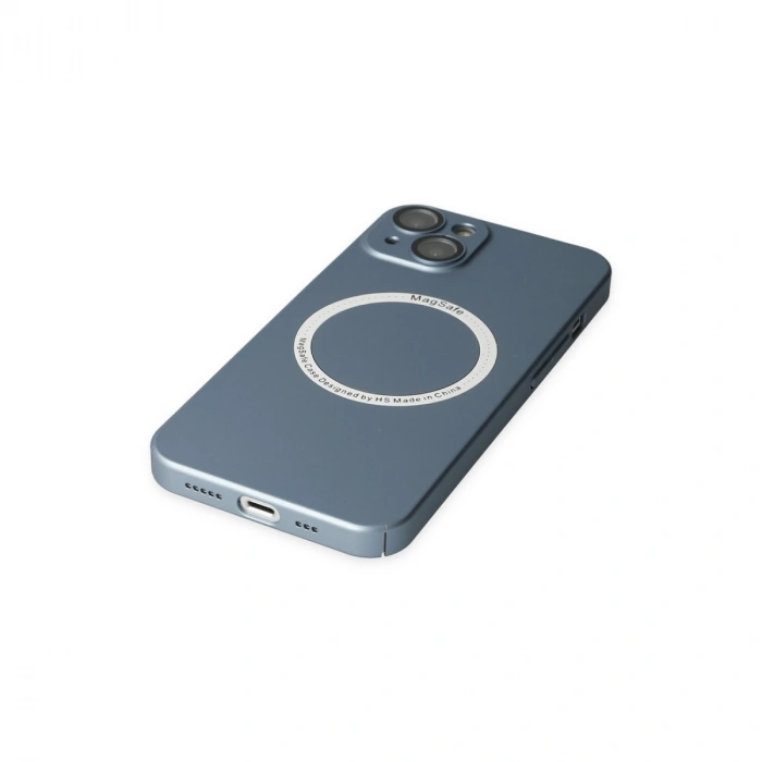 İphone 14 Plus Kılıf Jack Magneticsafe Lens Silikon - Sierra Blue