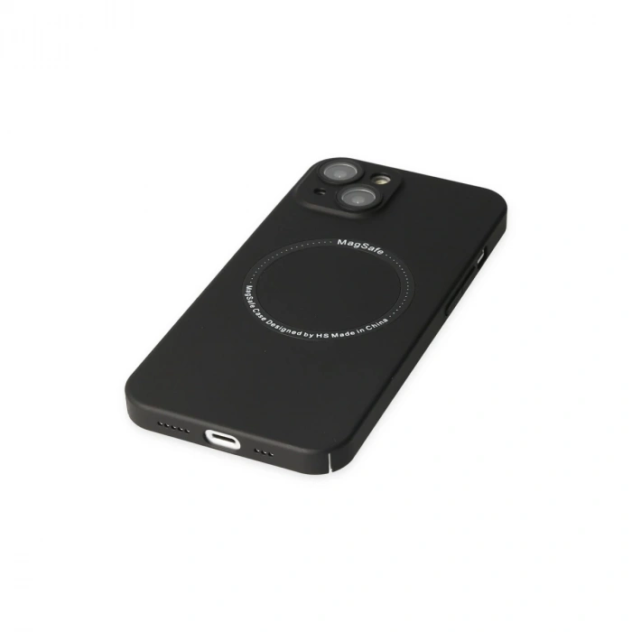 İphone 14 Plus Kılıf Jack Magneticsafe Lens Silikon - Siyah