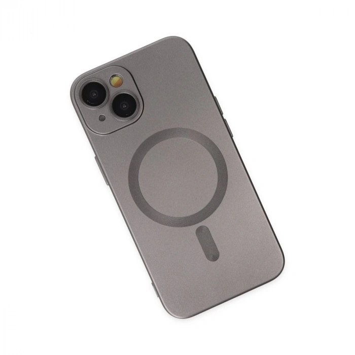 İphone 14 Plus Kılıf Moshi Lens Magneticsafe Silikon - Füme