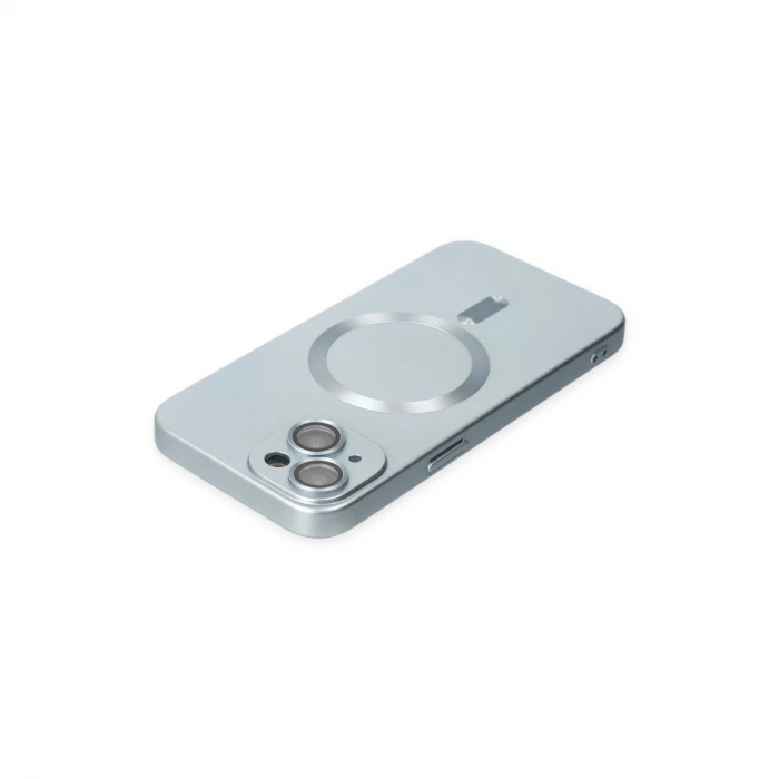 İphone 14 Plus Kılıf Moshi Lens Magneticsafe Silikon - Sierra Blue