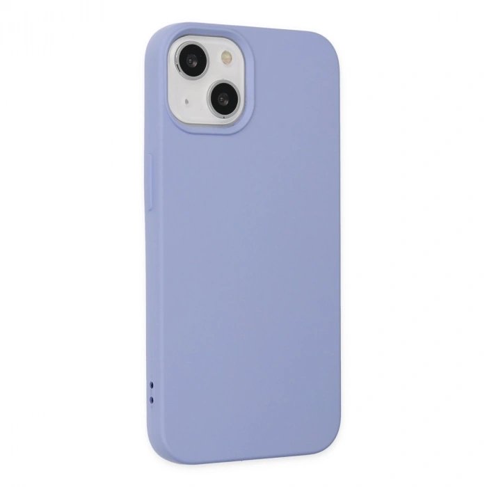 İphone 14 Plus Kılıf Nano İçi Kadife Silikon - Lila