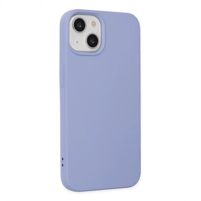 İphone 14 Plus Kılıf Nano İçi Kadife Silikon - Lila