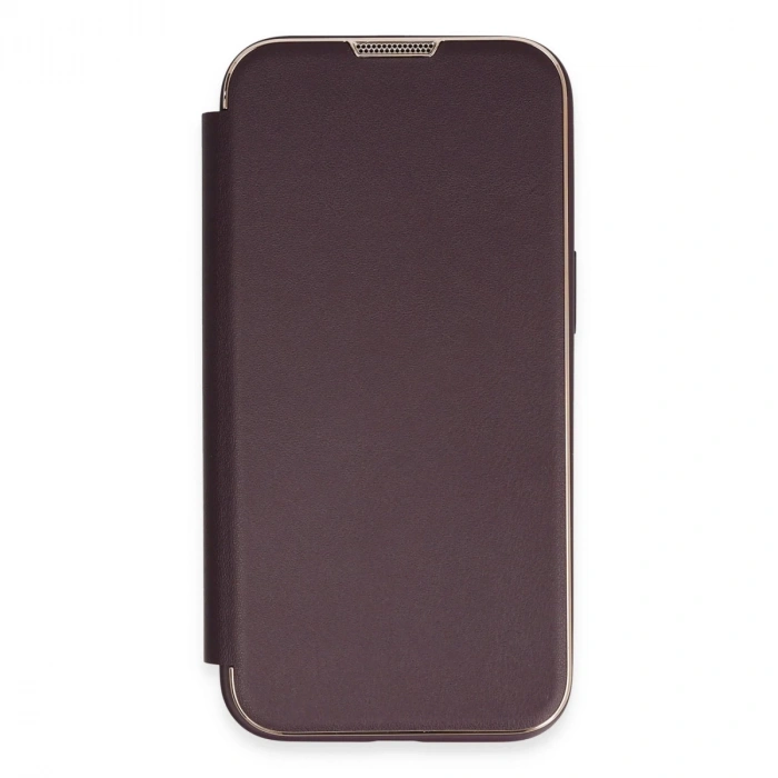 İphone 14 Pro Kılıf Dolpin Kapaklı - Derin Mor