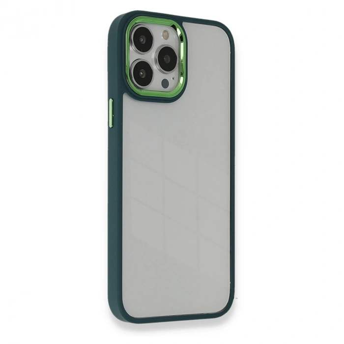 İphone 14 Pro Kılıf Dora Kapak - Haki Yeşil