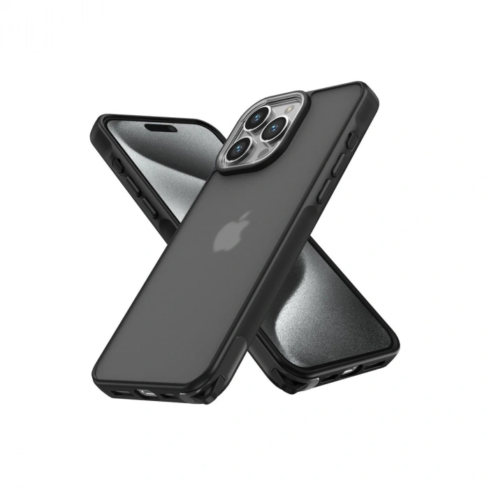 İphone 14 Pro Kılıf Elegant Kapak - Siyah