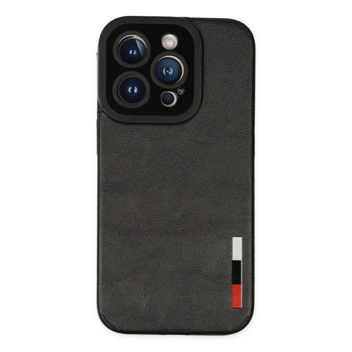 İphone 14 Pro Kılıf Loop Deri Silikon - Siyah