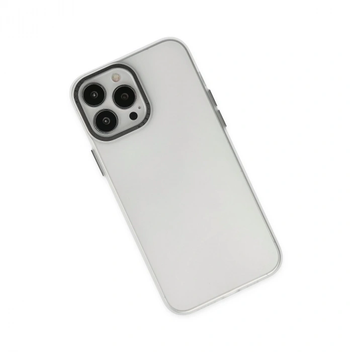 İphone 14 Pro Kılıf Modos Metal Kapak - Şeffaf