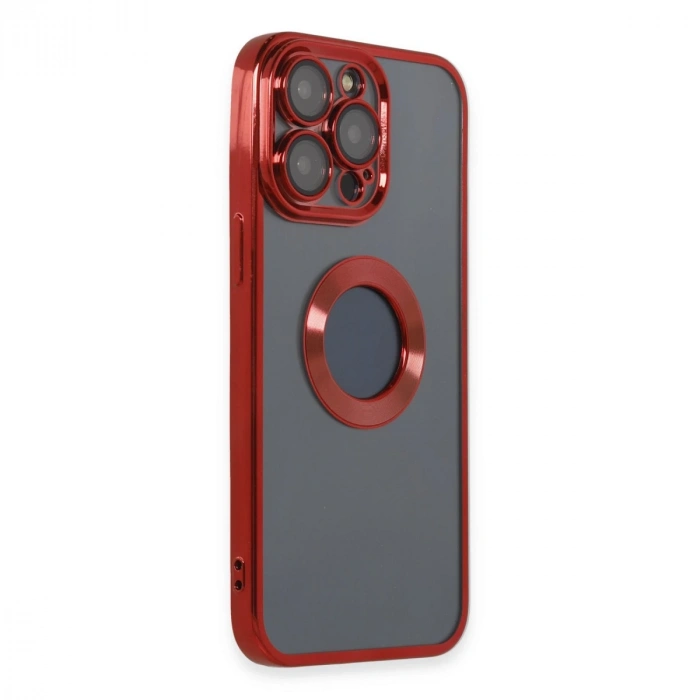 İphone 14 Pro Kılıf Slot Silikon - Kırmızı