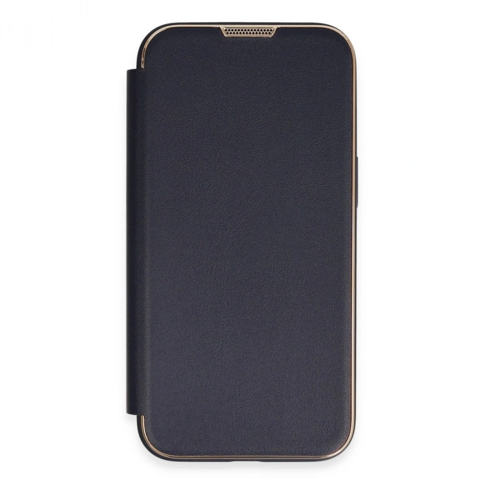 İphone 14 Pro Max Kılıf Dolpin Kapaklı - Lacivert