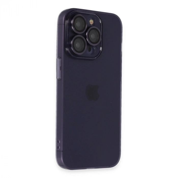 İphone 14 Pro Max Kılıf Luko Lens Silikon - Siyah