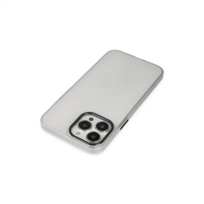 İphone 14 Pro Max Kılıf Modos Metal Kapak - Şeffaf