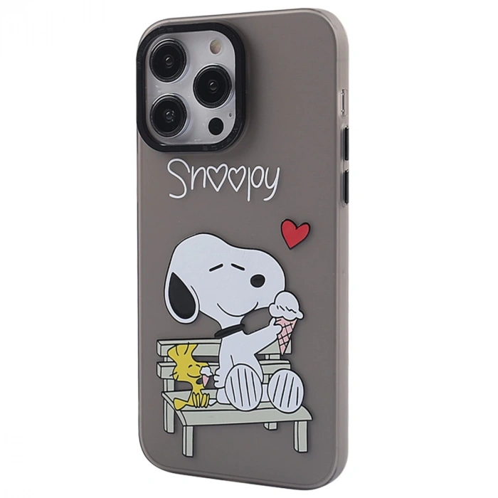 İphone 14 Pro Max Kılıf Prada Desenli Kapak - Prada Siyah - 2