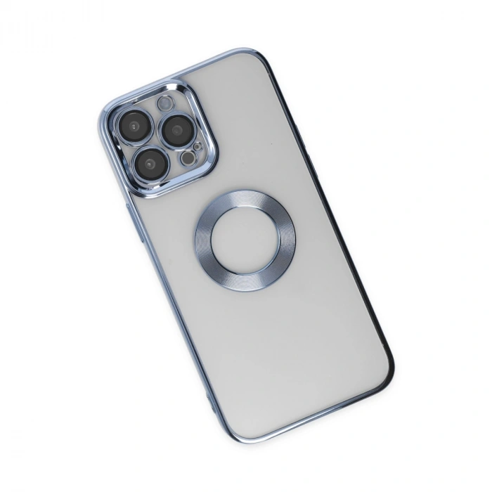 İphone 14 Pro Max Kılıf Slot Silikon - Sierra Blue