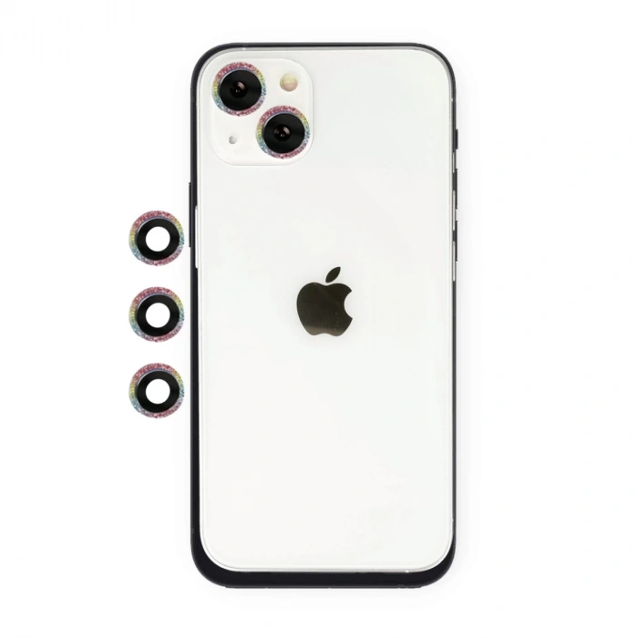 İphone 14 Shine Kamera Lens - Rainbow