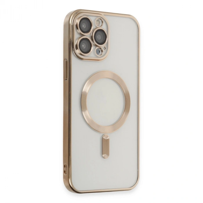 İphone 15 Pro Kılıf Kross Magneticsafe Kapak - Gold