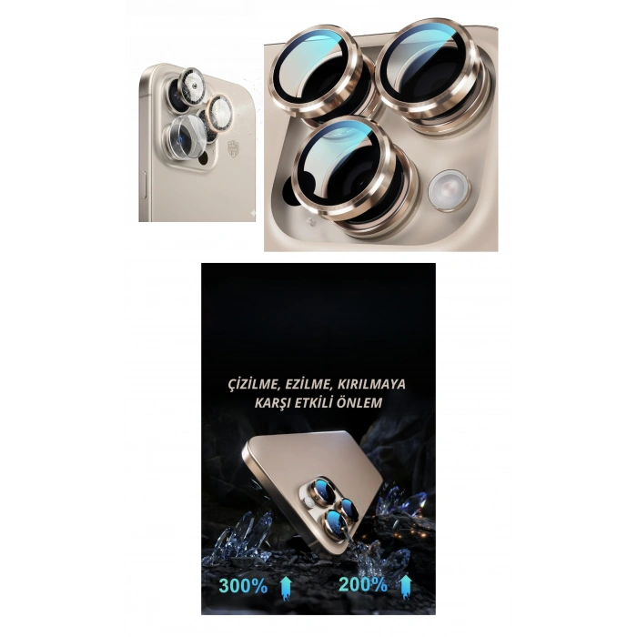 Iphone 16 Pro Kamera Lens Koruyucu Naturel (599)