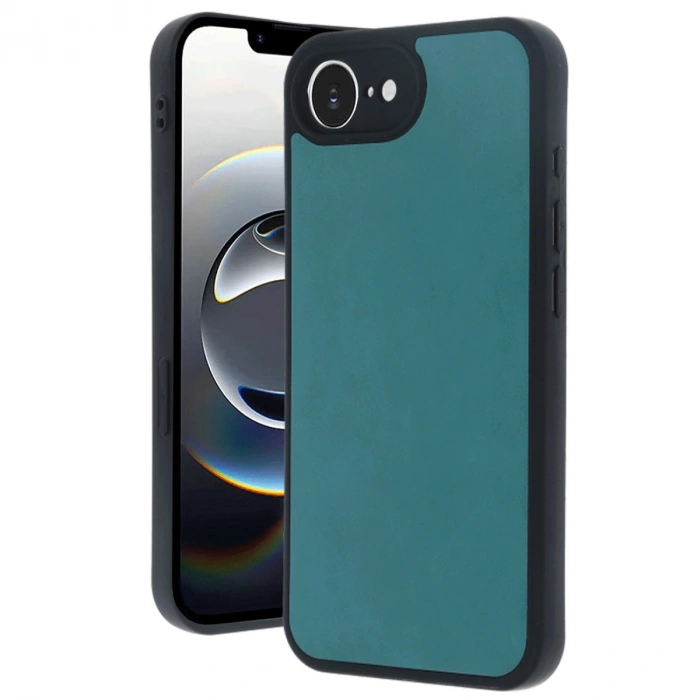 İphone 16e Kılıf Aras Deri Kapak - Açık Yeşil