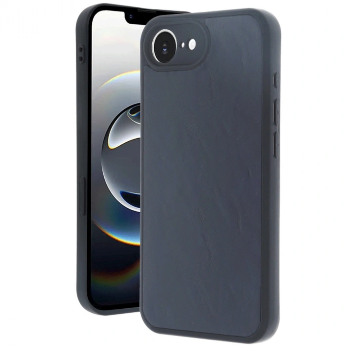 İphone 16e Kılıf Aras Deri Kapak - Lacivert