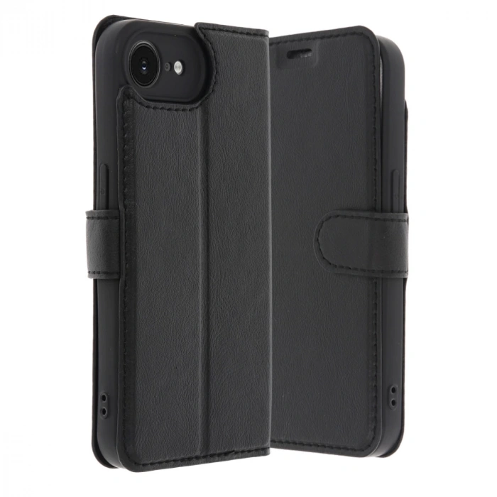 İphone 16e Kılıf Trend S Plus Kapaklı Kılıf - Siyah