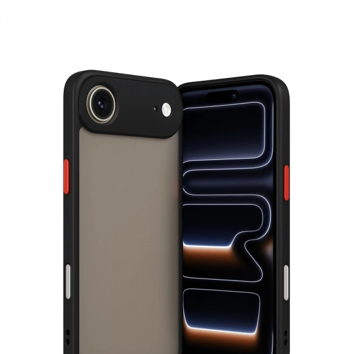 İphone 17 Air Kılıf Montreal Silikon Kapak - Siyah