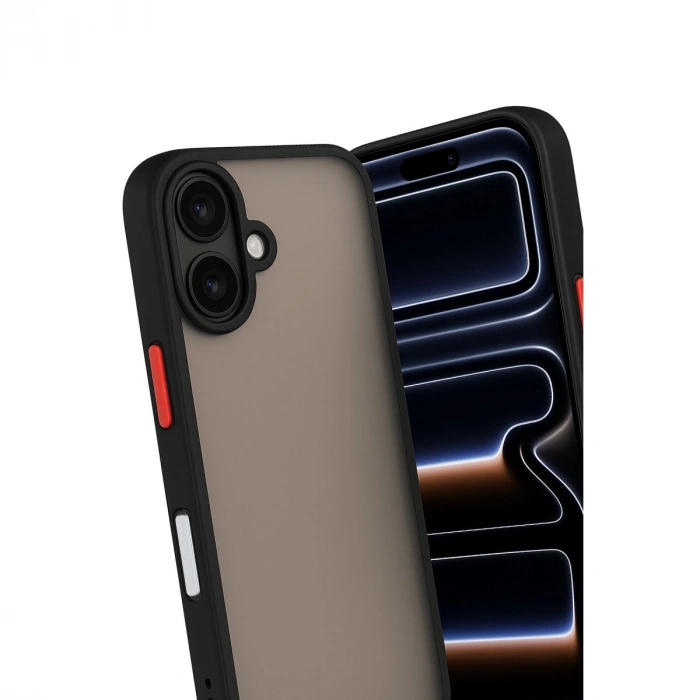 İphone 17 Kılıf Montreal Silikon Kapak - Siyah