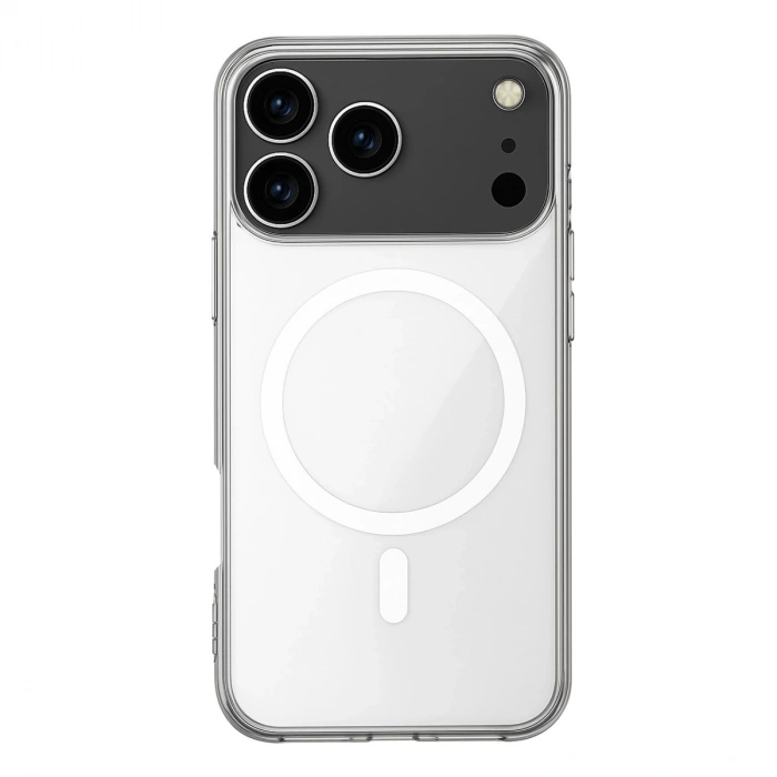 İphone 17 Pro Max Kılıf Magneticsafe Şeffaf Silikon - Şeffaf