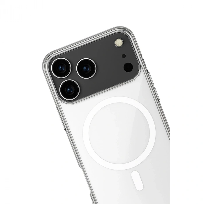 İphone 17 Pro Max Kılıf Magneticsafe Şeffaf Silikon - Şeffaf