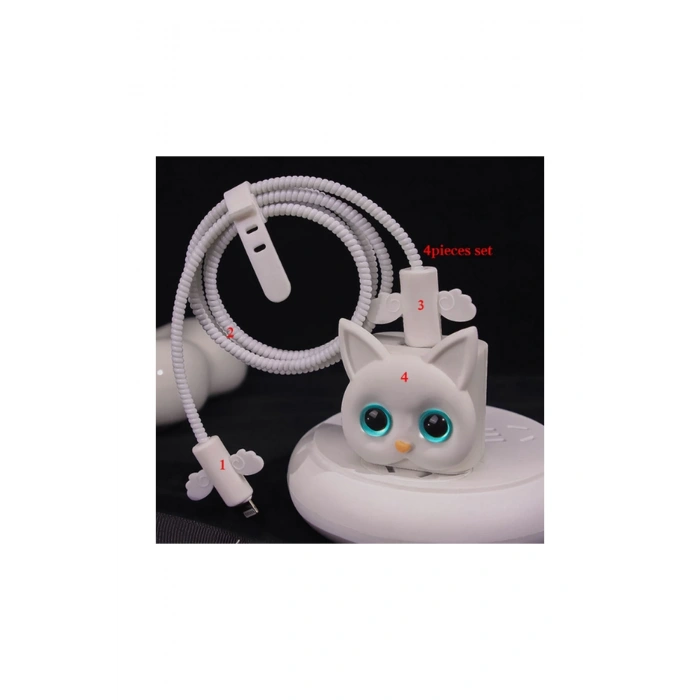 Iphone 18w/20w Uyumlu Şarj Aleti Kılıfı, Şarj Kablosu Örme Atı, Toparlayıcı,