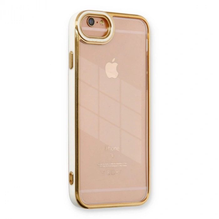 İphone 6 Kılıf Liva Lens Silikon - Beyaz