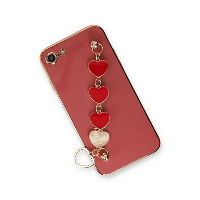 İphone 7 Kılıf Esila Silikon - Kırmızı