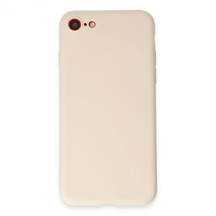 İphone 7 Kılıf First Silikon - Krem