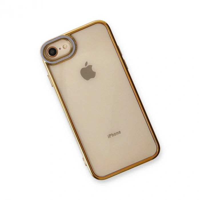 İphone 7 Kılıf Liva Lens Silikon - Lila