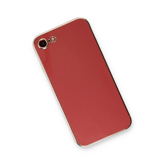 İphone 7 Kılıf Volet Silikon - Kırmızı