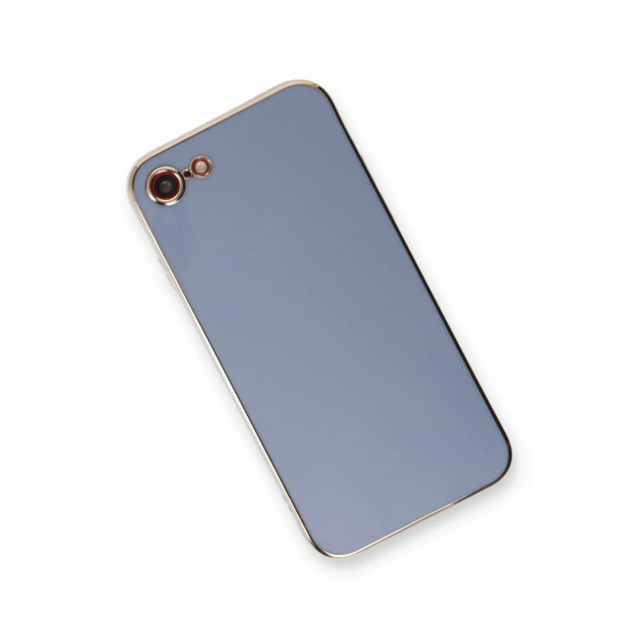 İphone 7 Kılıf Volet Silikon - Mavi